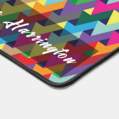 名カスタム前カラフル付き矢印パターン デスクマット (コーナー)
