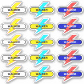 名カスタム前前向き- 15スクールシール シール (正面)