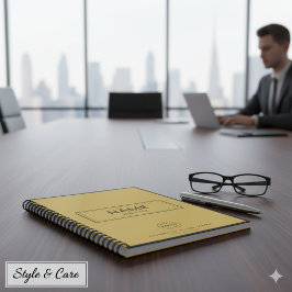 名カスタム前&ビジネスロゴ付きスパイラルノートブック ノートブック