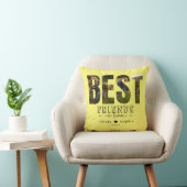 名カスタム最高の前と写真の付いた友だち枕 クッション (椅子)