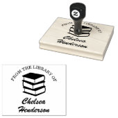 名カスタム称書庫の手作り書籍 ラバースタンプ (押印)