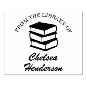 名カスタム称書庫の手作り書籍 ラバースタンプ (インプリント)