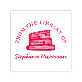 名カスタム称書庫の手書き本 セルフインキングスタンプ (デザイン)