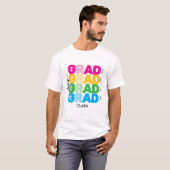 名カラフルカスタマイズ前と学年 Tシャツ (正面フル)