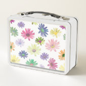 名カラフル前のデイジー メタルランチボックス (裏面)