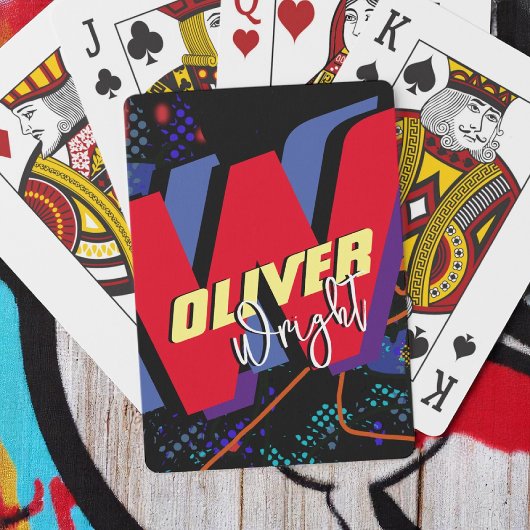 名カラフル前/ブランドモダンモノグラム トランプ