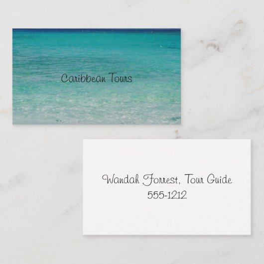 名カリブの刺  名刺 (正面/裏面)