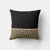 名ガーリー前付き薄茶色のジャガー可愛い茶色の弓 クッション (裏面)