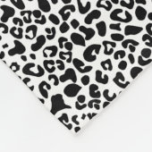 名ガーリー前Leopard Print Cobalt かわいらし Blue Ribbon フリースブランケット (角)
