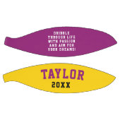 名クールカラフルやる気を起こさせる前と日付の誕生日 バスケットボール (パネル)