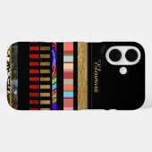 名クールストライプ前の追加アクセス権 Case-Mate iPhoneケース (裏面 (横))