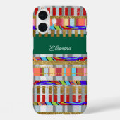 名クール前の色ストライプ柄 Case-Mate iPhoneケース (裏面)