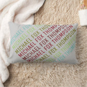 名クール前モダンタイポグラフィ ランバークッション (ブランケット)