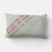 名クール前モダンタイポグラフィ ランバークッション (裏面)