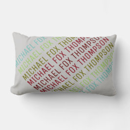 名クール前モダンタイポグラフィ ランバークッション