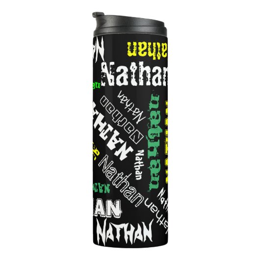 名クール前照合モダンタイポグラフィ タンブラー (回転右)