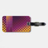 名グラデーション前付きパッションフルーツ水玉模様 ラゲッジタグ (裏面横)