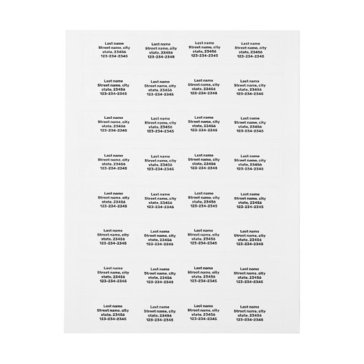 名シンプルミニマル前ここカスタムの出荷ラベル ラップアラウンドラベル (シート)