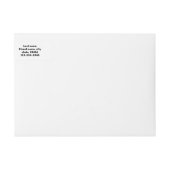 名シンプルミニマル前ここカスタムの出荷ラベル ラップアラウンドラベル (正面)