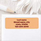 名シンプルミニマル前ここカスタムの出荷ラベル ラベル (インサイチュ)