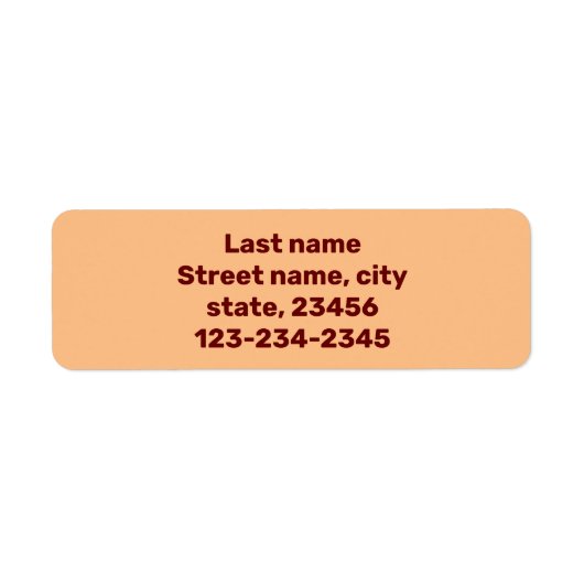 名シンプルミニマル前ここカスタムの出荷ラベル ラベル (正面)