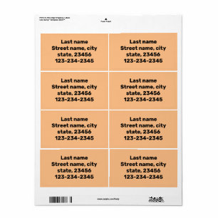 名シンプルミニマル前ここカスタムの出荷ラベル ラベル