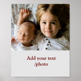 名シンプルミニマル前の文字カラフルの追加 ポスター