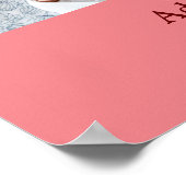 名シンプルミニマル前の文字カラフルの追加 ポスター (角)