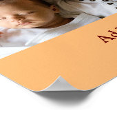 名シンプルミニマル前の文字カラフルの追加 ポスター (角)