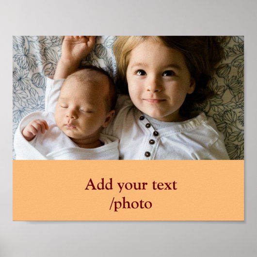 名シンプルミニマル前の文字カラフルの追加 ポスター (正面)