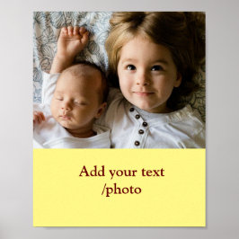 名シンプルミニマル前の文字カラフルの追加 ポスター