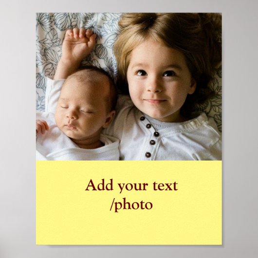 名シンプルミニマル前の文字カラフルの追加 ポスター (正面)