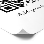 名シンプルミニマル前の文字カラフルの追加 ポスター (角)