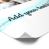 名シンプルミニマル前の文字カラフルの追加 ポスター (角)