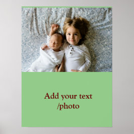 名シンプルミニマル前の文字カラフルの追加 ポスター