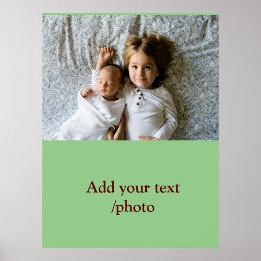 名シンプルミニマル前の文字カラフルの追加 ポスター (正面)