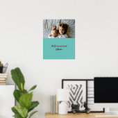 名シンプルミニマル前の文字カラフルの追加 ポスター (ホームオフィス)