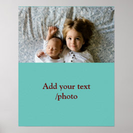 名シンプルミニマル前の文字カラフルの追加 ポスター