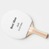 名シンプルミニマル前の追加カスタム花婿介添人 卓球ラケット (横)