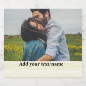 名シンプルミニマル前のphoto food labelを追加 ビールラベル (シングルラベル)