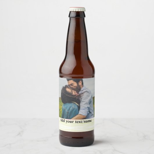 名シンプルミニマル前のphoto food labelを追加 ビールラベル (正面)