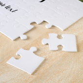 名シンプルミニマル前を追加するphoto monogram invite ジグソーパズル (側面)