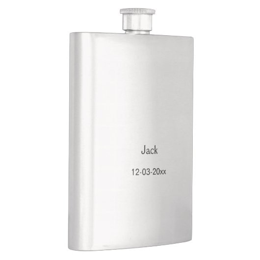 名シンプルミニマル前を追加カスタムgroomsman Flas フラスク (右)