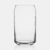 名シンプルミニマル前モノグラム紫の緑の日付を追加 ガラス缶 (左)