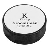 名シンプルミニマル前groomsmanの追カスタム加 アイスホッケーパック (3/4)