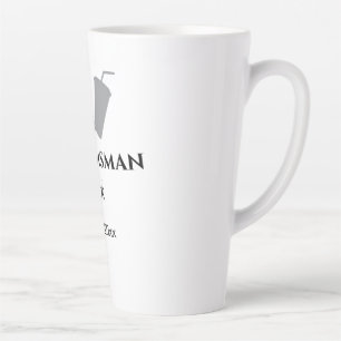 名シンプルミニマル前groomsmanの追カスタム加 カフェラテマグ