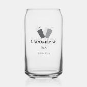 名シンプルミニマル前groomsmanの追カスタム加 ガラス缶 (裏面)