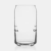 名シンプルミニマル前groomsmanの追カスタム加 ガラス缶 (右)