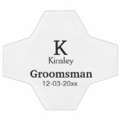 名シンプルミニマル前groomsmanの追カスタム加 サッカーボール (フラット)