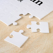 名シンプルミニマル前groomsmanの追カスタム加 ジグソーパズル (側面)